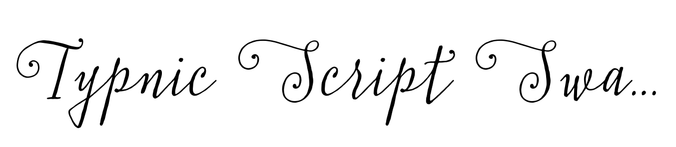 Typnic Script Swash